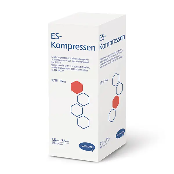 ES-Kompressen steril Hartmann 10x10 cm, 12-fach 10 x 10 Stück