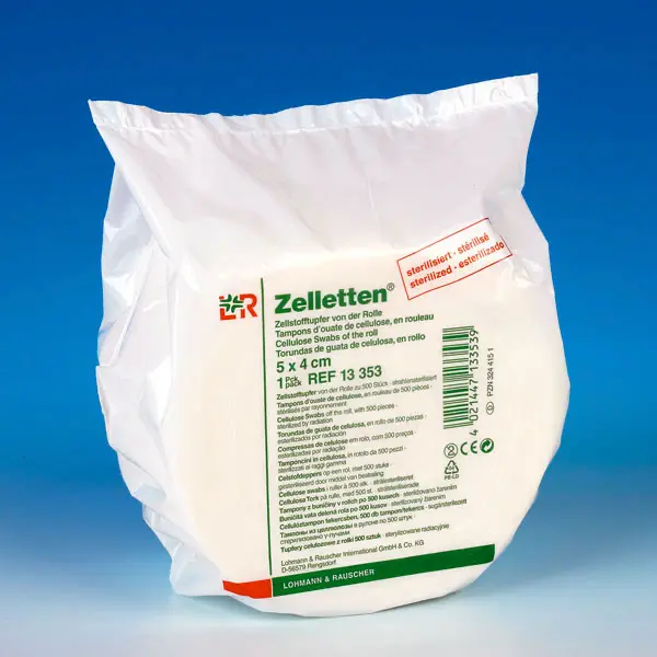 Zelletten L&R 5 x 4 cm, im Folienbeutel 2 Rollen