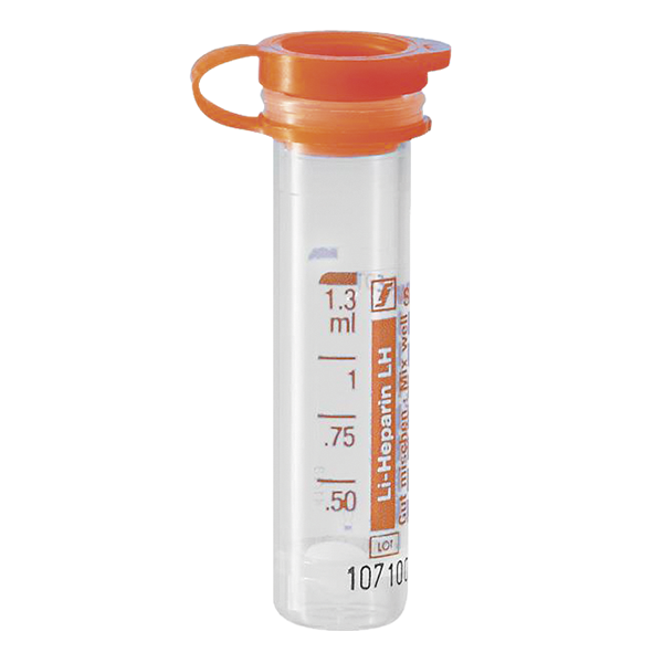 Sarstedt Micro-Probengefäß Lithium Heparin LH, 1,3 ml 1,3 ml 100 Stück