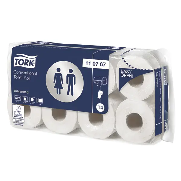 Tork Advanced Toilettenpapier-Rollen, 250 Blatt 64 Rollen