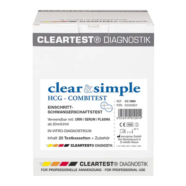 Clear & Simple HCG Combi Schwangerschaftstest 10 Teste