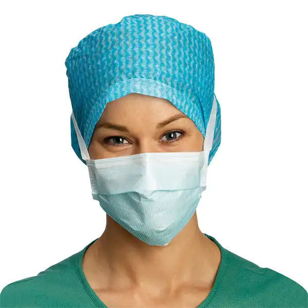 OP-Maske hypoallergen blau, Bindebänder, antifog 10 x 60 Stück