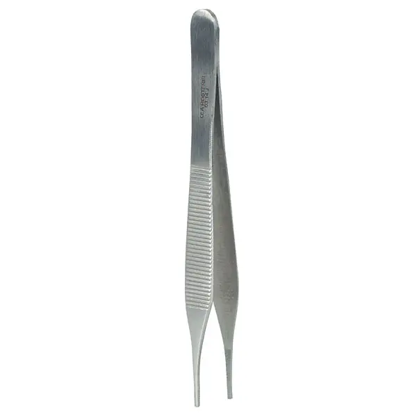 Adson Pinzette 12,5 cm, anatomisch, gerieftes Maul 1 Stück
