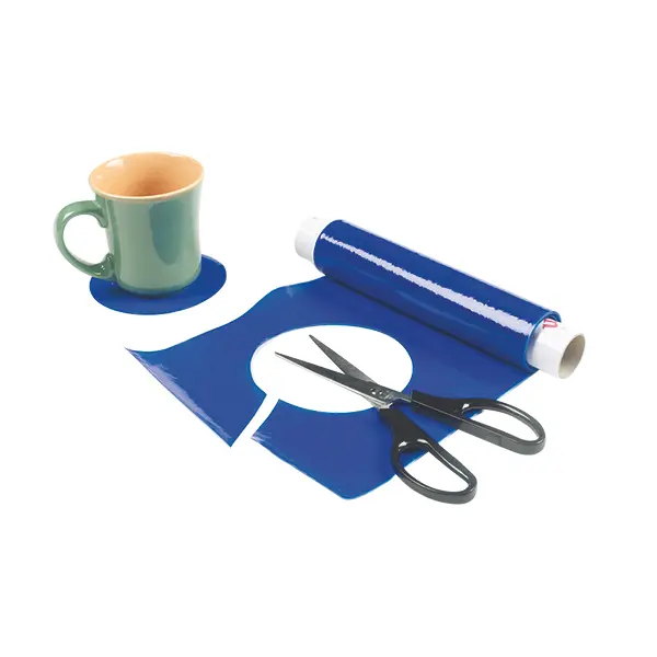Dycem-Folie auf der Rolle 2 m x 20 cm, blau blau 1 Rolle