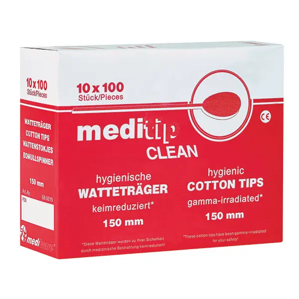 Meditip Clean Watteträger, 150 mm 1000 Stück