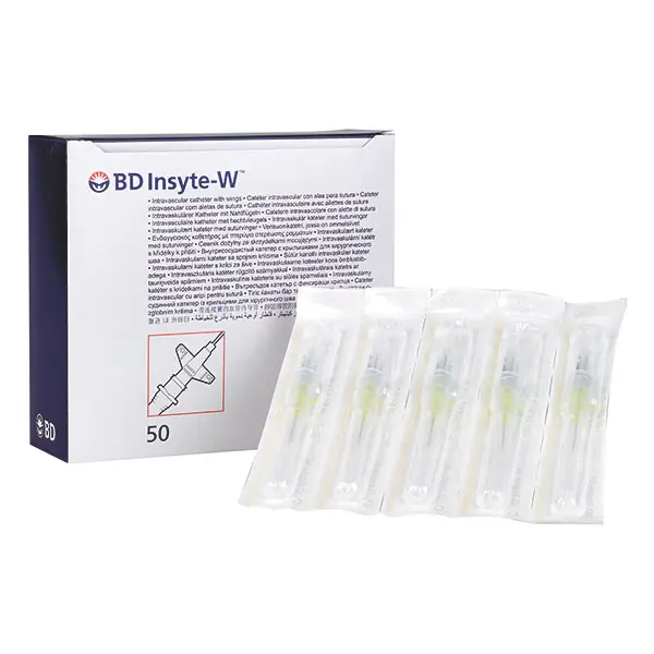 BD Insyte-W Venenverweilkatheter mit Flügel 18G, grün grün 4 x 50 Stück