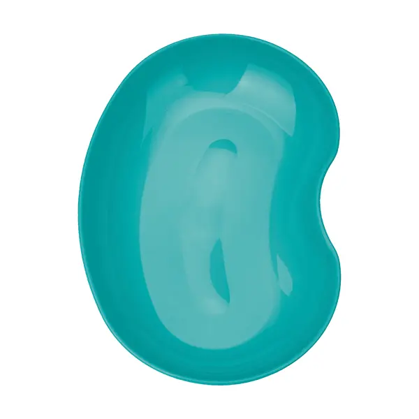 Farbige Universalschalen nierenförmig, blau-grün blau-grün 1 Stück