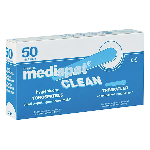 Medispat Clean Holzmundspatel einzeln, 150 x 18 mm 50 Stück
