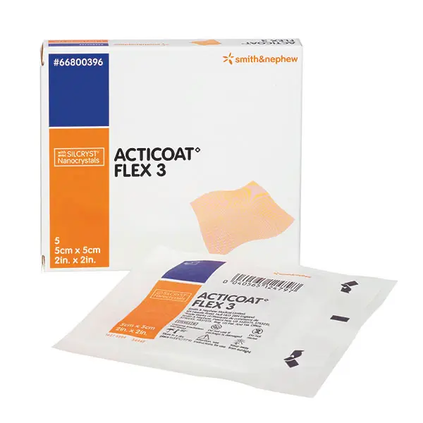 Acticoat Flex 3 Smith & Nephew 10x10 cm 12 Stück