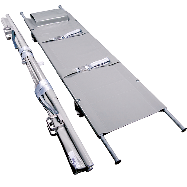 Aluminium-Krankentrage DIN 13024, 2 Gleit- + 2 Rollenfüße 1 Stück