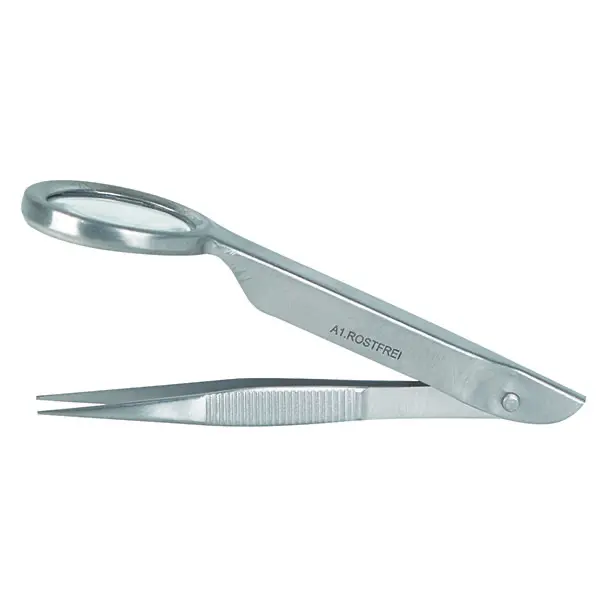 Splitterpinzette mit Lupe 9,0 cm 1 Stück