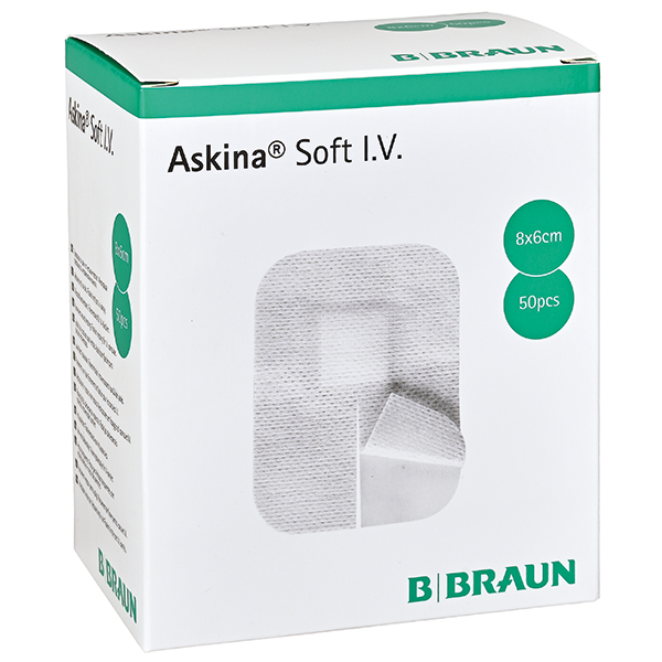 Askina Soft I.V. Kanülenfixierverband 8x6 cm 50 Stück