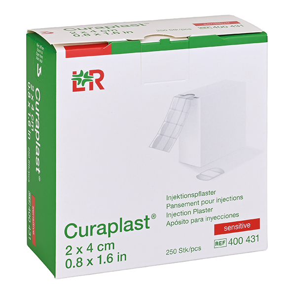 Curaplast sensitive Injektionspflaster 2 x 4 cm 250 Stück