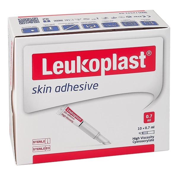 Leukoplast skin adhesive Hautkleber, Tube 0,7 ml, 2-in-1 Applikator 10 Tuben