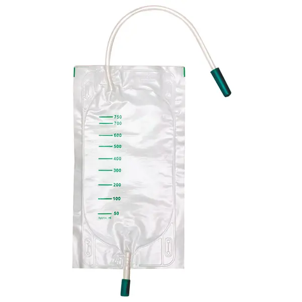 DCT Urin Beinbeutel 750 ml, mit Ablauf, 10 cm Schlauch 750 ml 10 Stück