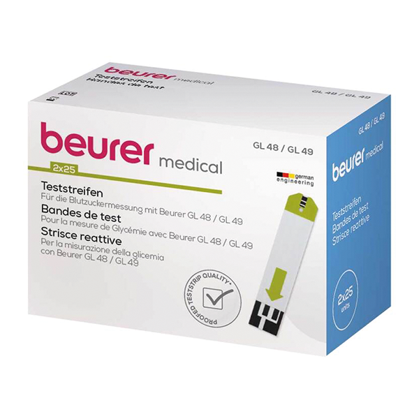 Beurer GL48/GL49 Blutzuckerteststreifen 50 Stück
