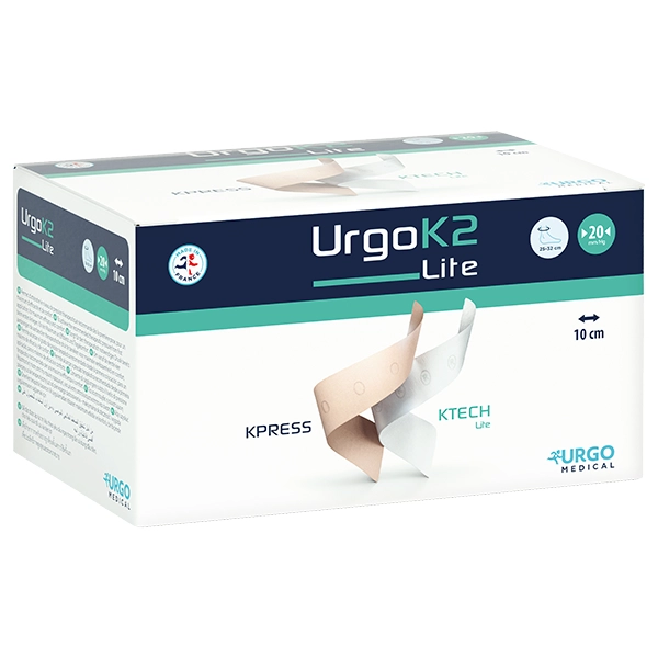 Urgo K2 Lite Kompressionssystem 10 cm, Knöchelumfang 18?25 cm 6 Sets