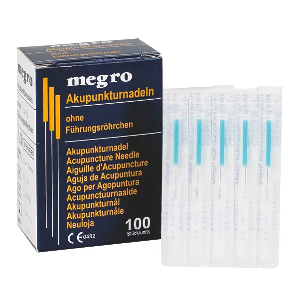 Akupunkturnadeln Plastikgriff ohne Führungsrohr, 0,20 x 15 mm 100 Stück