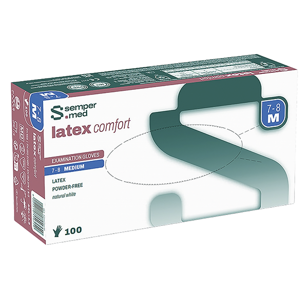 Sempermed Einmalhandschuhe Latex comfort S 100 Stück