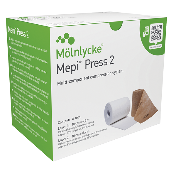 Mepi Press 2 Kompressionssystem, Knöchelumfang 18?32 cm 6 Stück