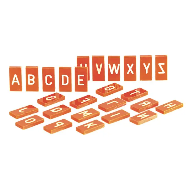 Bleischablone Buchstabe, 17 mm Schablone / 7,5 mm 1 Stück
