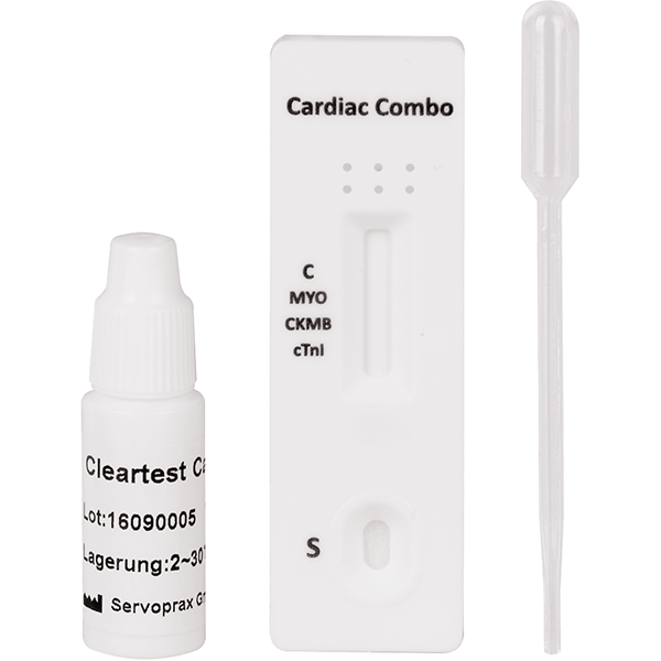 CLEARTEST Cardio Myoglobin/CK-MB/Troponin I 10 Teste