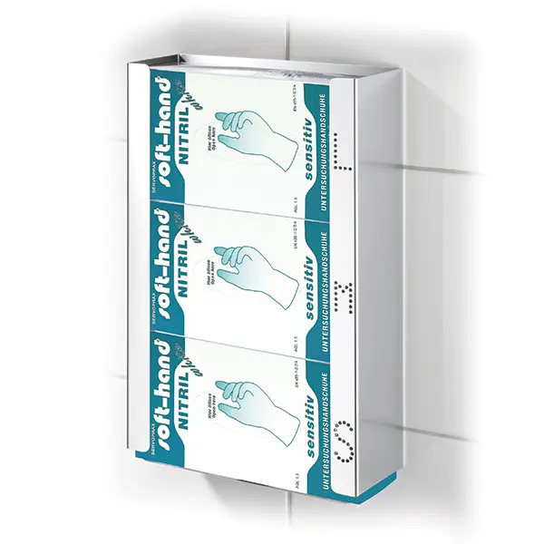 Halter Triple für Handschuhdispenser, 250x132x75 mm 1 Stück