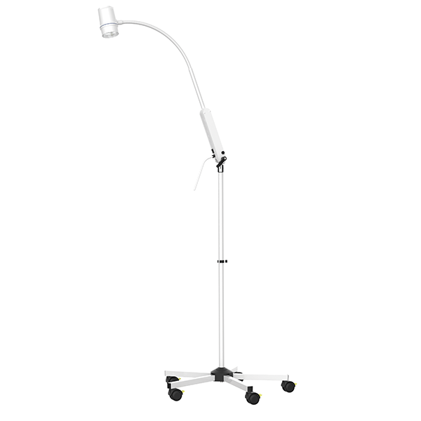 Mobile LED-Untersuchungsleuchte mit Flexarm und Fahrgestell 1 Stück