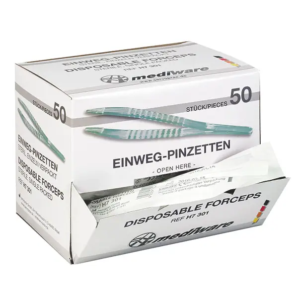 Mediware Einmalpinzetten, steril 50 Stück