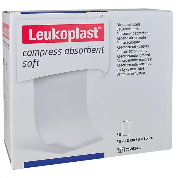 Leukoplast compress absorbent soft 10x10 cm, steril 25 Stück
