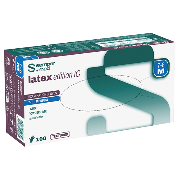 Sempermed Latex Edition IC Latexhandschuhe puderfrei L 1000 Stück