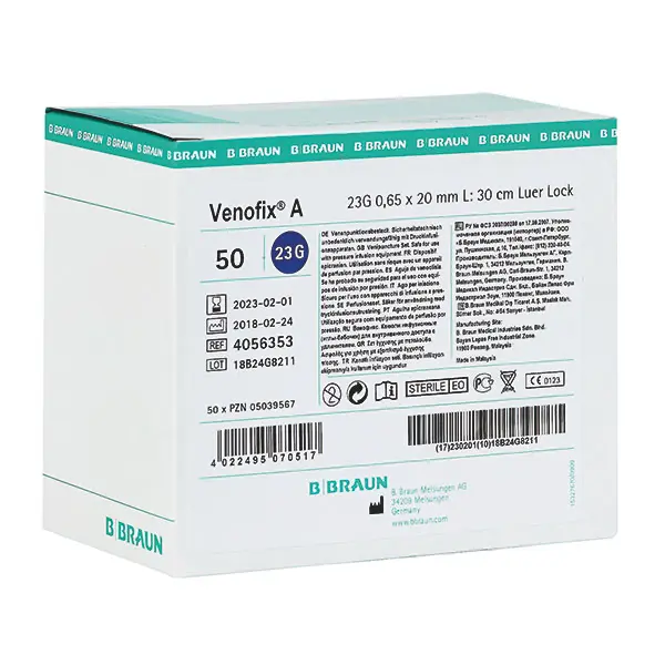 Venofix A Perfusionskanülen 25G, 19 mm, 0,5 mm, orange orange 1 Stück