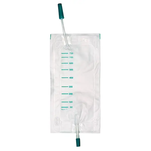 DCT Urin Beinbeutel 500 ml, 10 cm Schlauch, zentr. Einlaß 500 ml 10 Stück