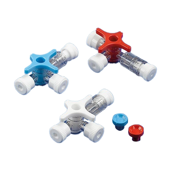 BD Connecta 3-Wege-Hahn, blau, 10 cm Schlauch 50 Stück