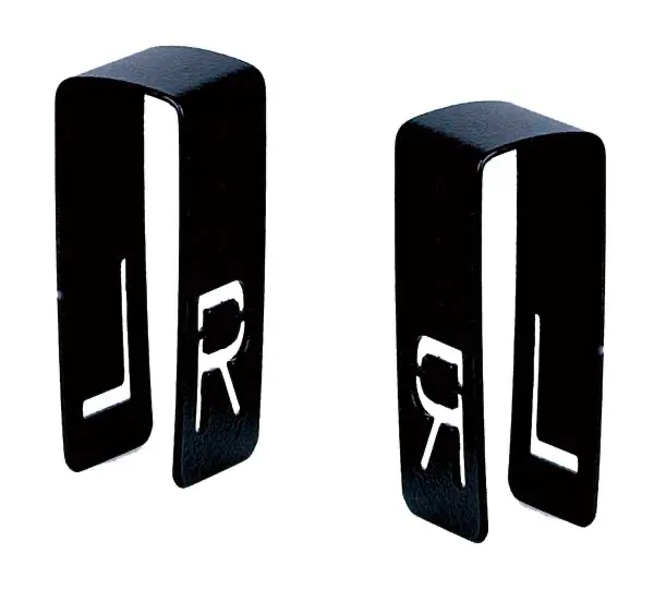 Röntgen-Metallklammern L/R, 42 mm, a.p., vernickelt 1 Stück