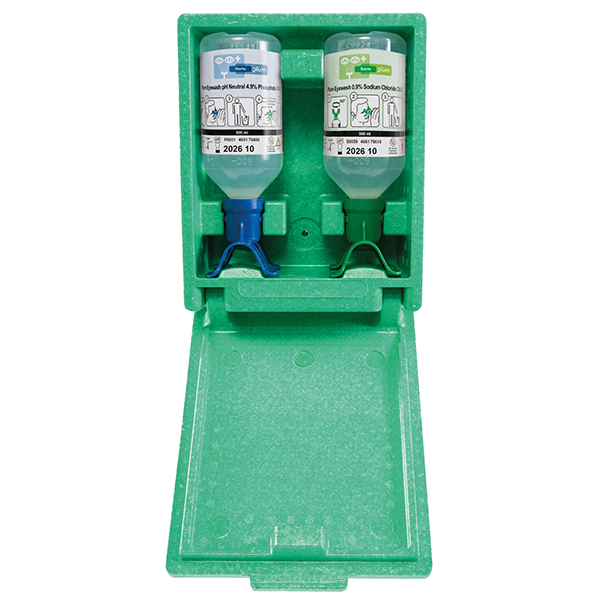 Plum Augen-Notfallstation DUO Wandbox, 500 ml pH Neutral + 1000 ml 1 Stück