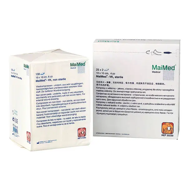 VK Vlieskompressen MaiMed 7,5 x 7,5 cm, 4-lagig, unsteril 100 Stück