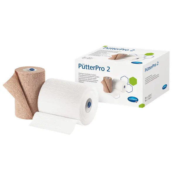 PütterPro 2 Hartmann, Polster- & Kompressionsbinde 10 cm 2 Stück