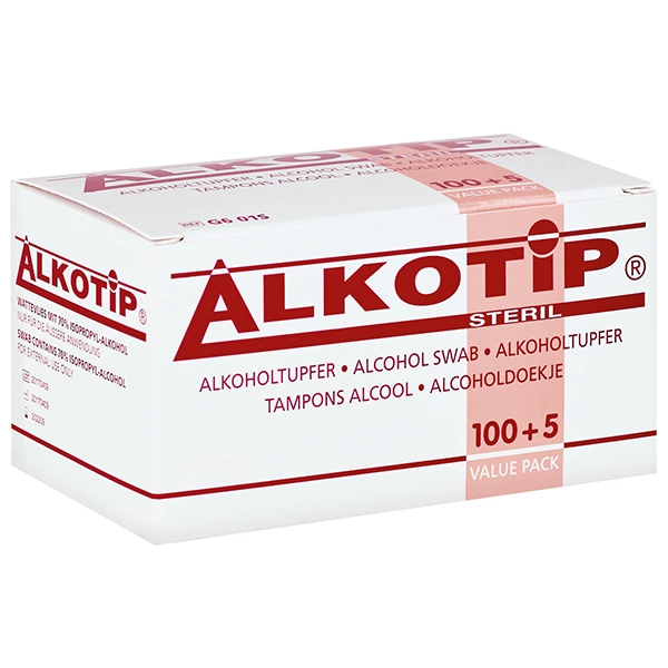 Alkotip Alkoholtupfer steril, 30x65 mm 100+5 Stück