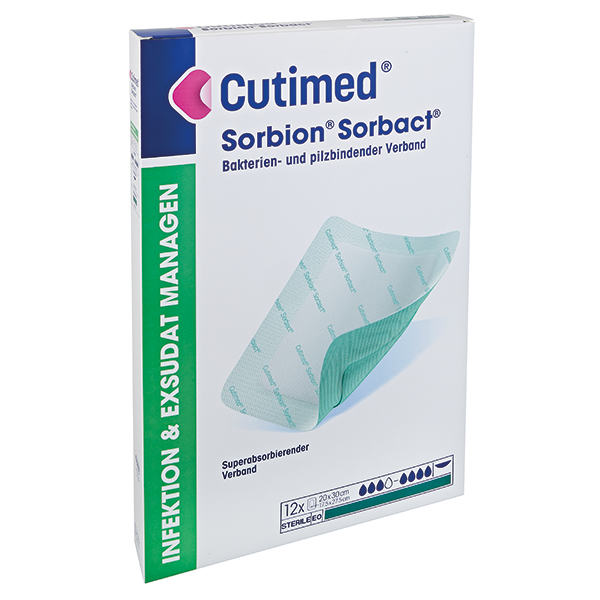Cutimed Sorbion Sorbact 10x10 cm 12 Stück