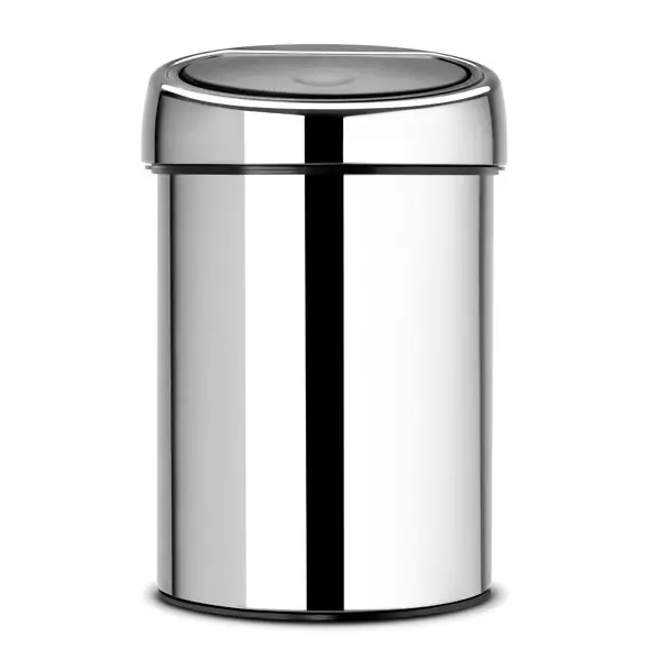 Abfalleimer Touch Bin 3 L, chrom, Ø 185 x H 278 mm chrom 1 Stück