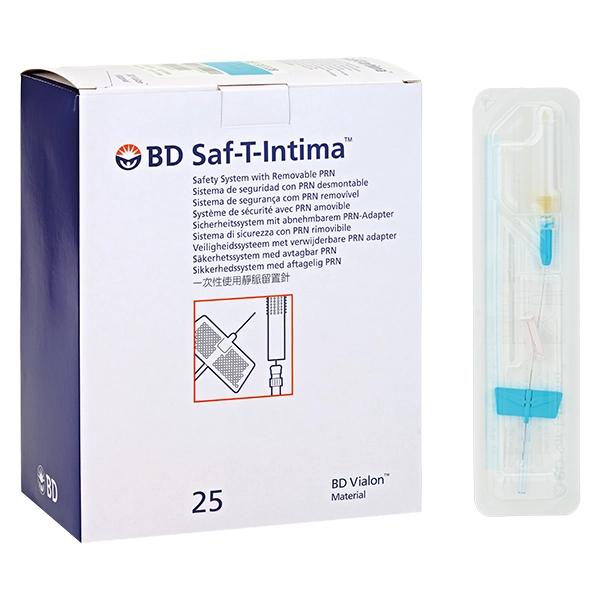 BD Saf-T-Intima Sicherheitssystem 20G, 25 mm, rosa, ohne Y-Anschluss rosa 25 Stück
