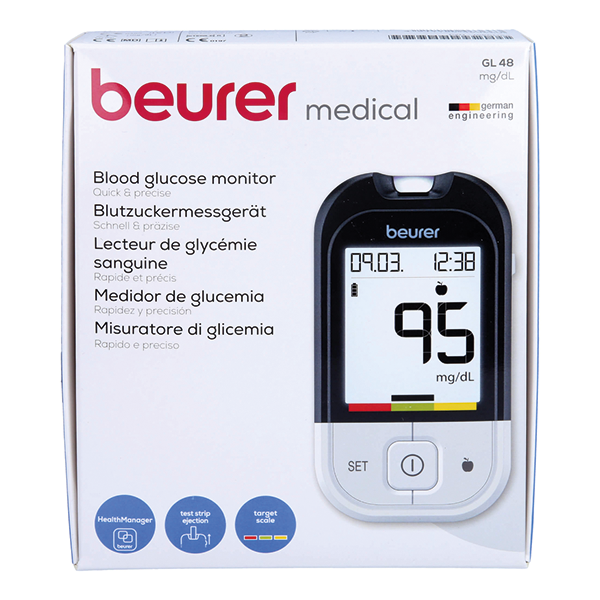 Beurer GL 48 Blutzuckermessgerät Starter-Set mg/dL 1 Stück