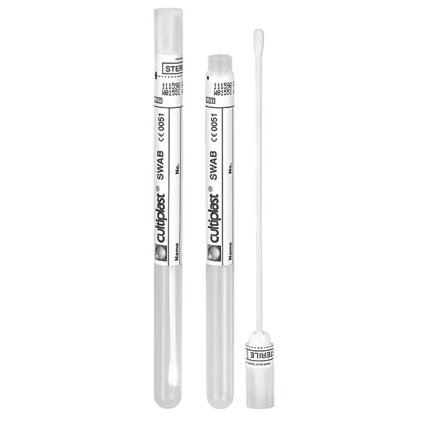 Abstrichtupfer mit Versandgefäss 150 mm, Standard, ohne Agar 1000 Stück