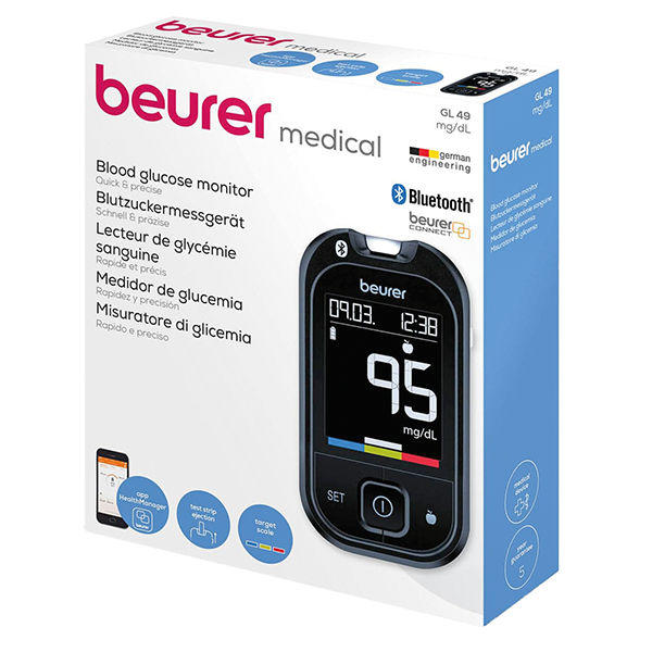 Beurer GL 49 Blutzuckermessgerät Starter-Set mg/dL 1 Stück