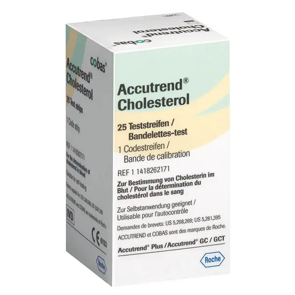 Accutrend Cholesterol Teststreifen 25 Teste