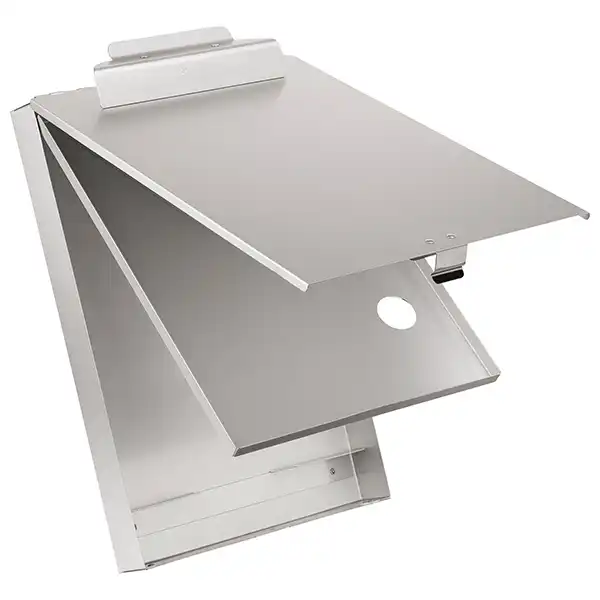 Läufer Formularhalter mit Box, Aluminium, Abteiltrenner 1 Stück