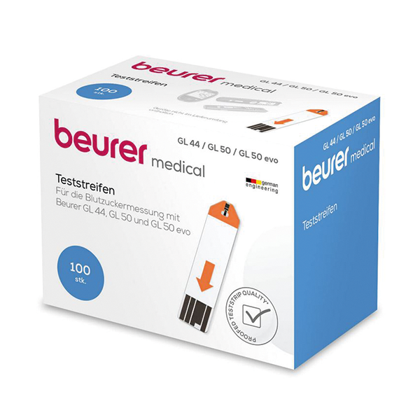 Beurer GL44/GL50 Blutzuckerteststreifen (Folie) 50 Stück