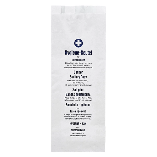 Hygienebeutel aus Papier 280x120x40 mm 100 Stück