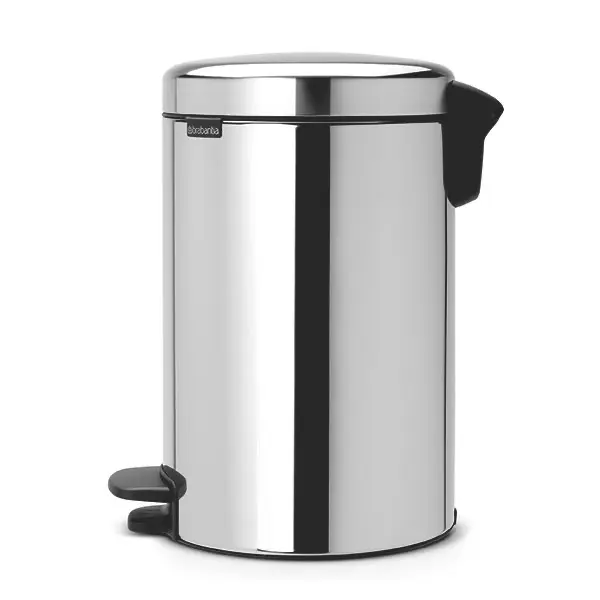 Tret Abfalleimer NewIcon 12 L, chrom, Kunststoffeinsatz chrom 1 Stück